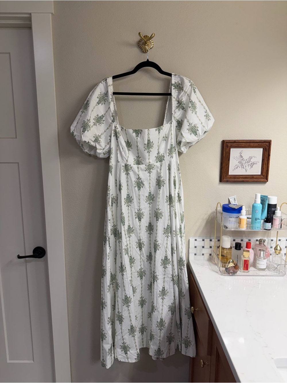 Hill House Matilda Dress Apple Green Basket Stripe NWT - Picture 2 of 5